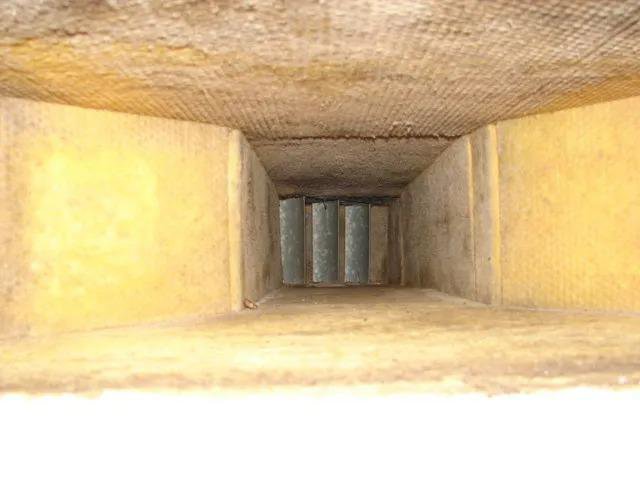 A clean air duct interior after professional cleaning service by Purair Hawaii in Honolulu, HI.