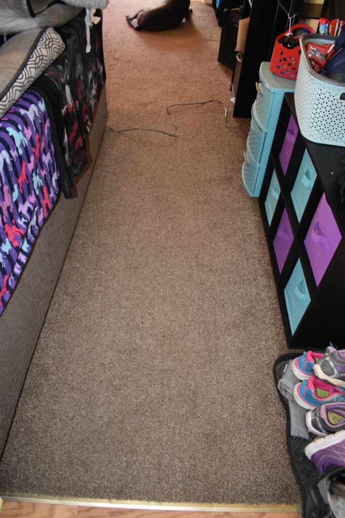 A clean, well-maintained carpet in a residential hallway after professional service by Green Dragon Carpet & Upholstery Cleaning LLC in Boise, ID.