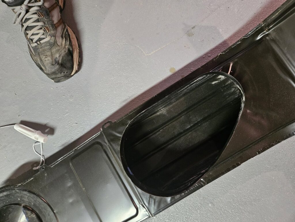 A clean HVAC air duct component, ready for installation or after service by Absolute HVAC in Wilmington, DE.