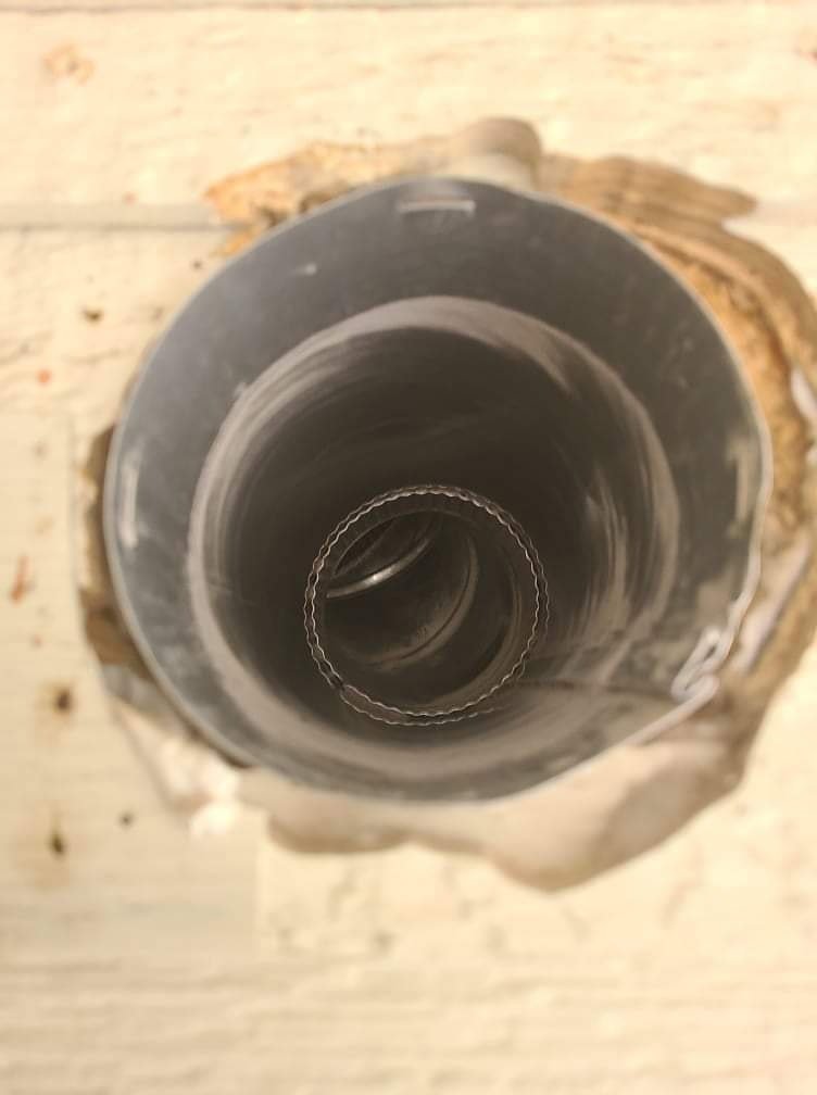 The clean interior of an HVAC duct after professional service, provided by Aero Brush Duct Cleaning in Billings, MT.