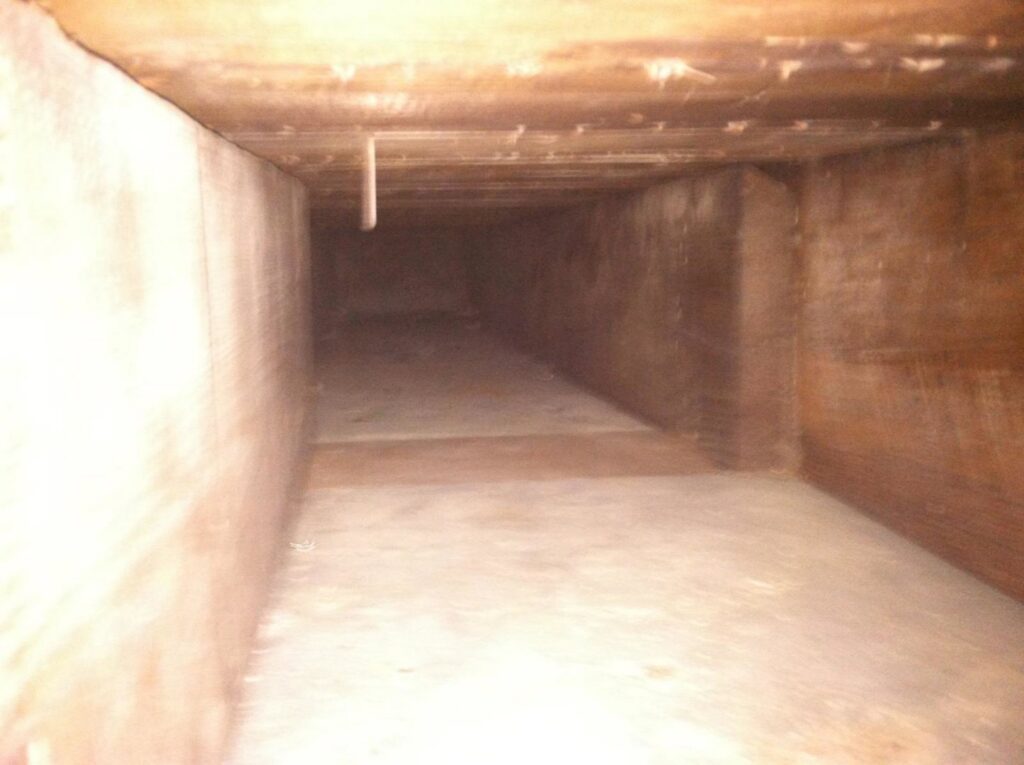 A clean residential air duct interior, showcasing quality service from Midwest Air Solutions in Indianapolis, IN