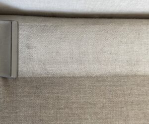 Close-up of carpet cleaning in progress, showing a distinct line between dirty and freshly cleaned carpet by Sunrise Chem-Dry in Glendale, AZ.