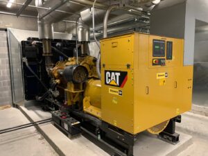A large commercial backup power generator, installed and serviced by BESCO in Knoxville, TN.