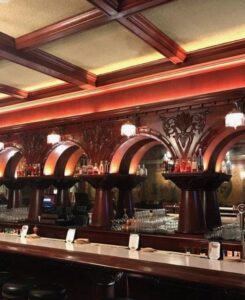 Decorative lighting installed in a commercial bar setting by Turn It On Electric in Phoenix, AZ