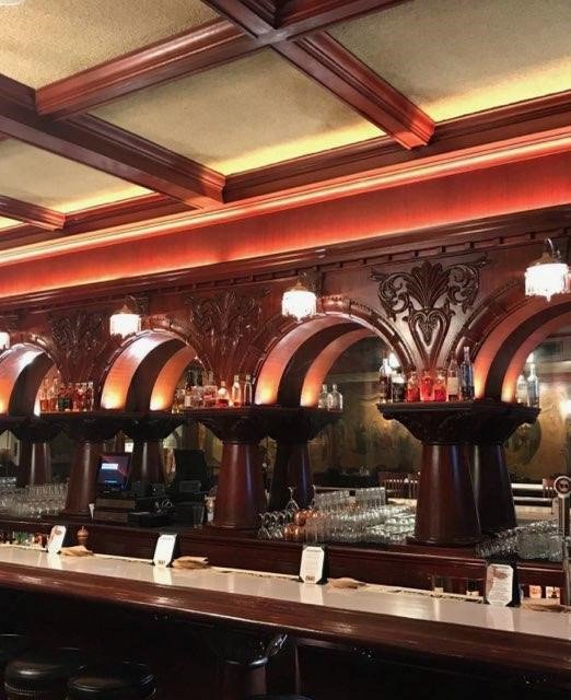 Decorative lighting installed in a commercial bar setting by Turn It On Electric in Phoenix, AZ