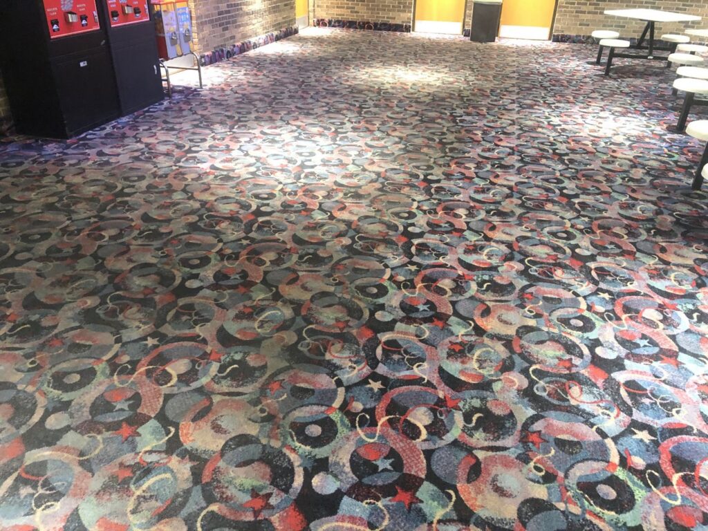 A large commercial carpeted area after professional cleaning by ISteam Carpet Care in Chattanooga, TN.