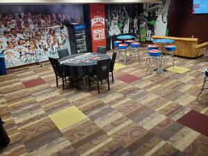 A commercial space featuring newly installed carpet tiles by Carpet One Floor & Home Denver in Denver, CO.