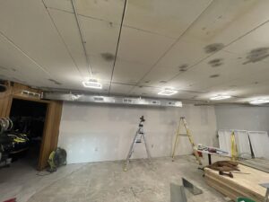 Commercial ductwork installation in progress by Complete Comfort Heating & Cooling in Kenosha, WI.