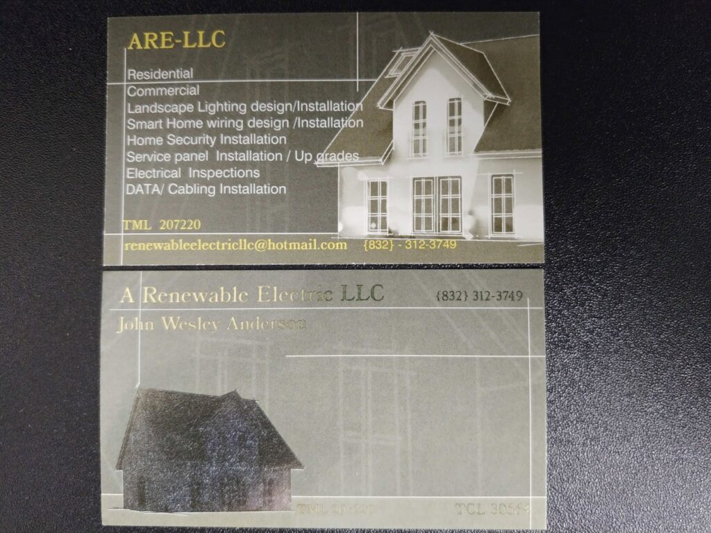Commercial electrical panels with heavy gauge wiring installed by A Renewable Electric LLC in Houston, TX.