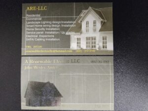 Commercial electrical panels with heavy gauge wiring installed by A Renewable Electric LLC in Houston, TX.