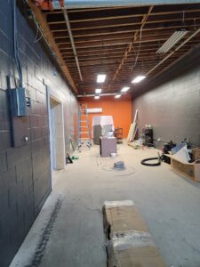 Commercial electrical renovation with new wiring and lighting installation by Julio A Lopez Electrician in Lowell, MA.