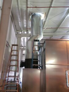 Large commercial HVAC ductwork and equipment installation by Alien Air Conditioning and Heating in Phoenix, AZ.