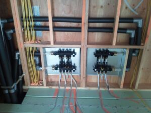 Commercial HVAC ductwork installation in a large building by American Mechanical Corp in Caldwell, ID