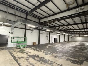 New commercial HVAC ductwork installation in a large building by Infinite Comfort in Youngsville, NC.