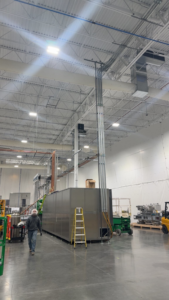 Extensive commercial HVAC ductwork and piping installed in a large facility by KCC Mechanical, LLC in Sandy, UT.