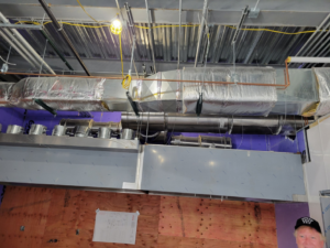 Commercial HVAC ductwork and ventilation system installation by Perfect Comfort Systems in San Bernardino, CA