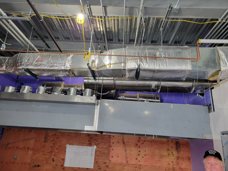 Commercial HVAC ductwork and ventilation system installation by Perfect Comfort Systems in San Bernardino, CA