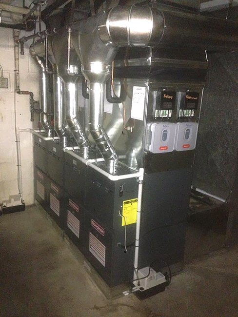 A large commercial HVAC system for a bakery and restaurant installed by All Systems LLC in Fremont, NE