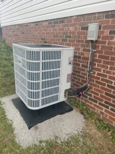 Close-up of complex piping, valves, and gauges within a commercial HVAC system by Mason Mechanical Services LLC HVAC Frederick Md in Jefferson, MD.