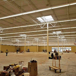 New commercial lighting installed in a large building by Balanced Electric LLC in Caldwell, ID.