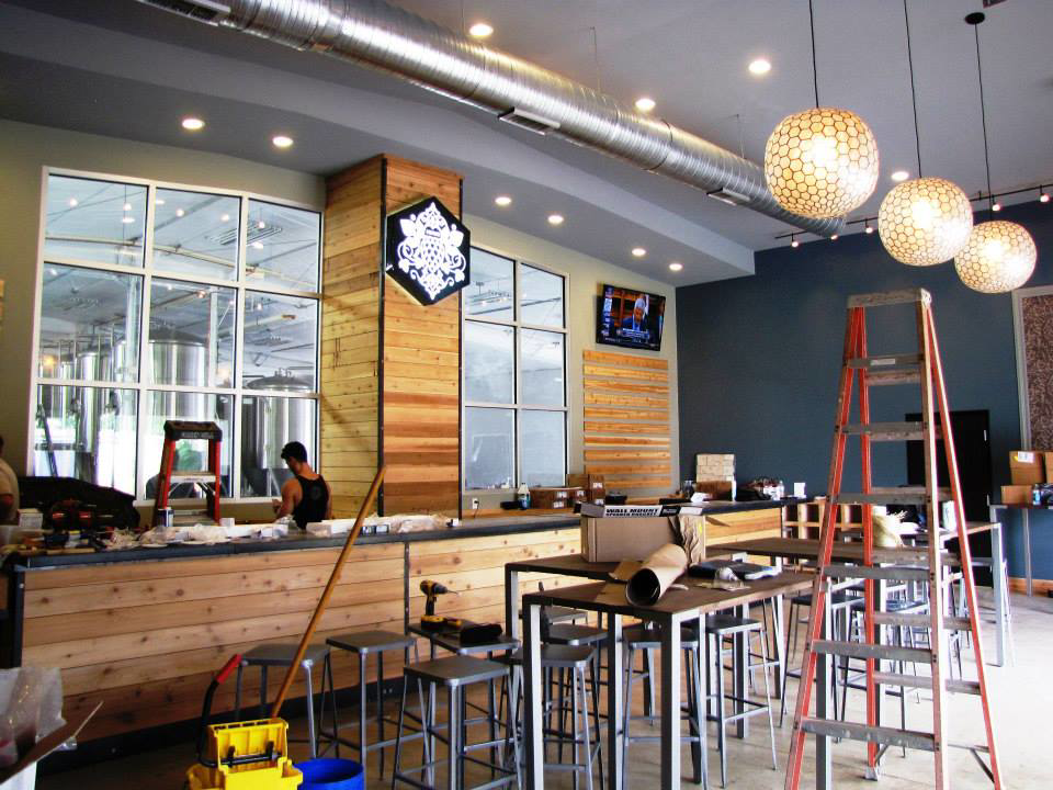 Commercial lighting installation in a new business space by Metro Electrical Services in Tallahassee, FL