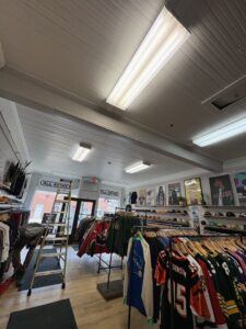 Commercial lighting repair in a clothing store by Advance Electrical Contractors in Milwaukee, WI.