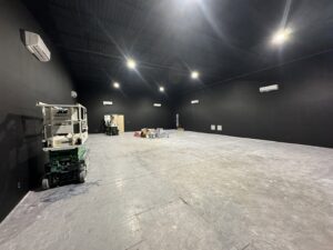 Multiple indoor mini-split units installed in a large commercial space by Federal Heating & Cooling in Dresden, OH.