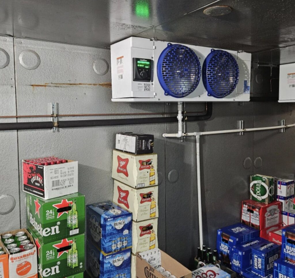 Commercial refrigeration unit installed in a walk-in cooler by NewEra Mechanical LLC in New Britain, CT