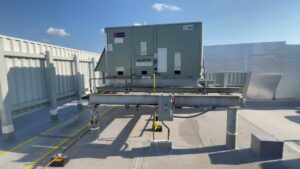 A large commercial rooftop HVAC system installed by GT Mechanical Services in Baltimore, MD