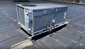 A large commercial rooftop HVAC unit installed by Best Plumbing Heating & Cooling Contractors in Albany, NY.