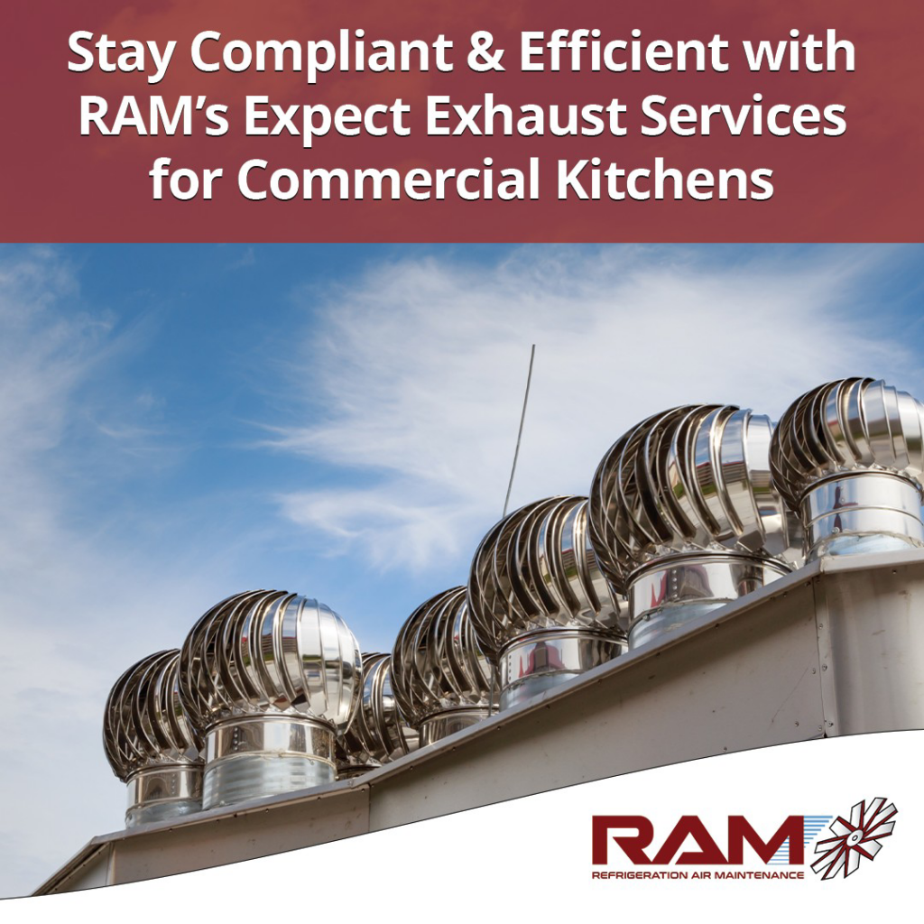 Commercial rooftop turbine ventilators installed by RAM HVAC Pros in Stafford, TX.