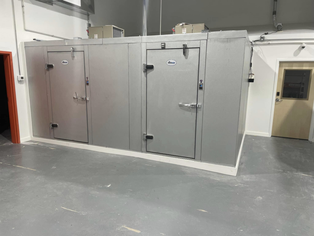 Commercial walk-in freezers installed by CC Mechanical in Portland, ME.