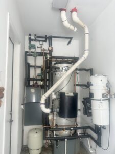 A complex boiler and water heater system installation by Tokay Heating, Air & Plumbing in North Highlands, CA.