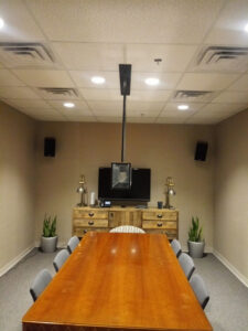 Conference room lighting installation by Empower Electric, LLC in Nashville, TN.