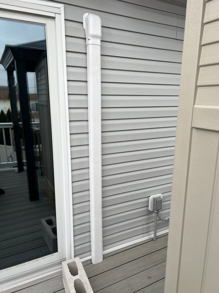An indoor Daikin mini-split HVAC unit installed on a wall by Riccardi Heating and Air in Toms River, NJ.