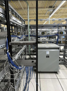 Data center electrical infrastructure with conduits and panels installed by Trizone Electric, LLC in Houston, TX.