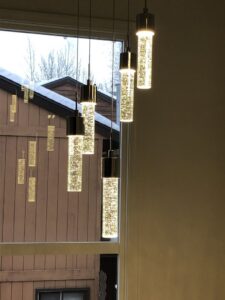 Stylish decorative pendant lights installed by Intel-electric in Anchorage, AK