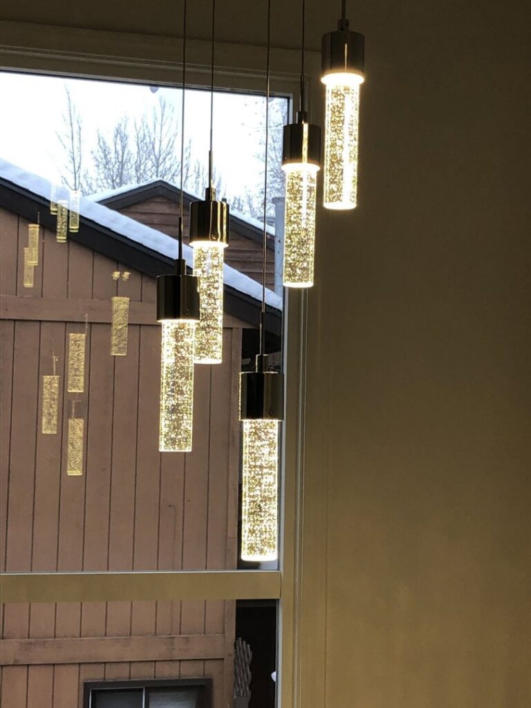 Stylish decorative pendant lights installed by Intel-electric in Anchorage, AK
