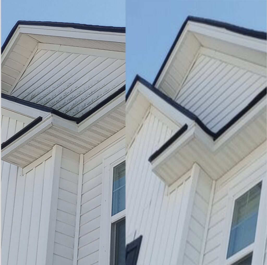 A decorative pillow showing a clear half-cleaned section by American Pure Clean, LLC in Charleston, SC