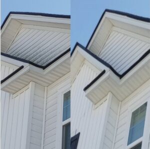 A decorative pillow showing a clear half-cleaned section by American Pure Clean, LLC in Charleston, SC