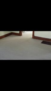 A detailed view of a clean, light-colored carpet after professional service by The Cleaning Connection in Saint Joseph, MO.