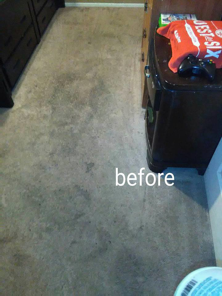Dirty carpet before professional cleaning service by Residential Carpet Cleaning in Bakersfield, CA.