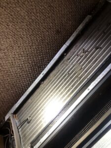 A dirty evaporator or condenser coil requiring HVAC service from Ohio City Heating and Cooling in Cleveland, OH.
