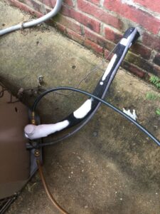A close-up view of a dirty HVAC blower wheel, showing the need for cleaning service from ColemanAir, LLC in Horn Lake, MS