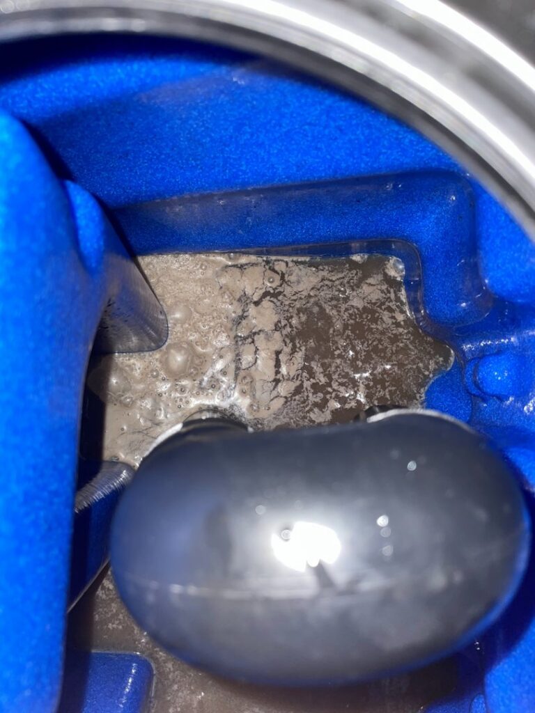 Dirty water extracted from carpets during cleaning by Express Cleaning in Lowell, MA