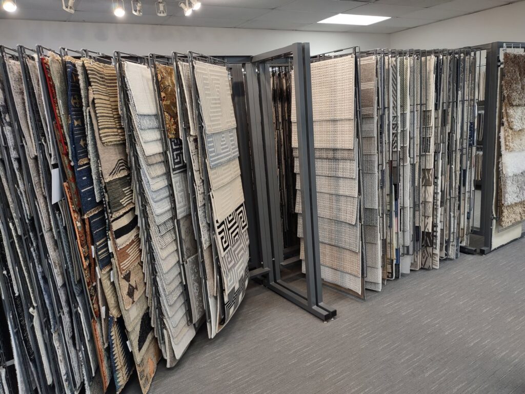 Diverse carpet styles and textures available for selection at The Flooring Source, a carpet contractor in St. Louis, MO.