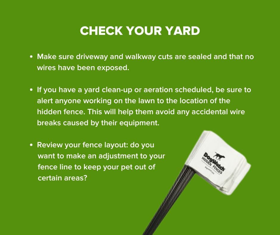 A bundle of DogWatch Hidden Fences boundary flags, used for installations by DogWatch of Greater Charleston, Mount Pleasant, SC.