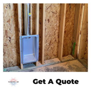 Dryer vent box and ductwork installation in new construction by TK Heating and Air, PLLC in Queen Creek, AZ