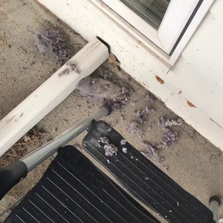 Significant lint accumulation from a dryer vent, indicating the need for cleaning services from Elementscarpetcleaning.net in Omaha, NE.