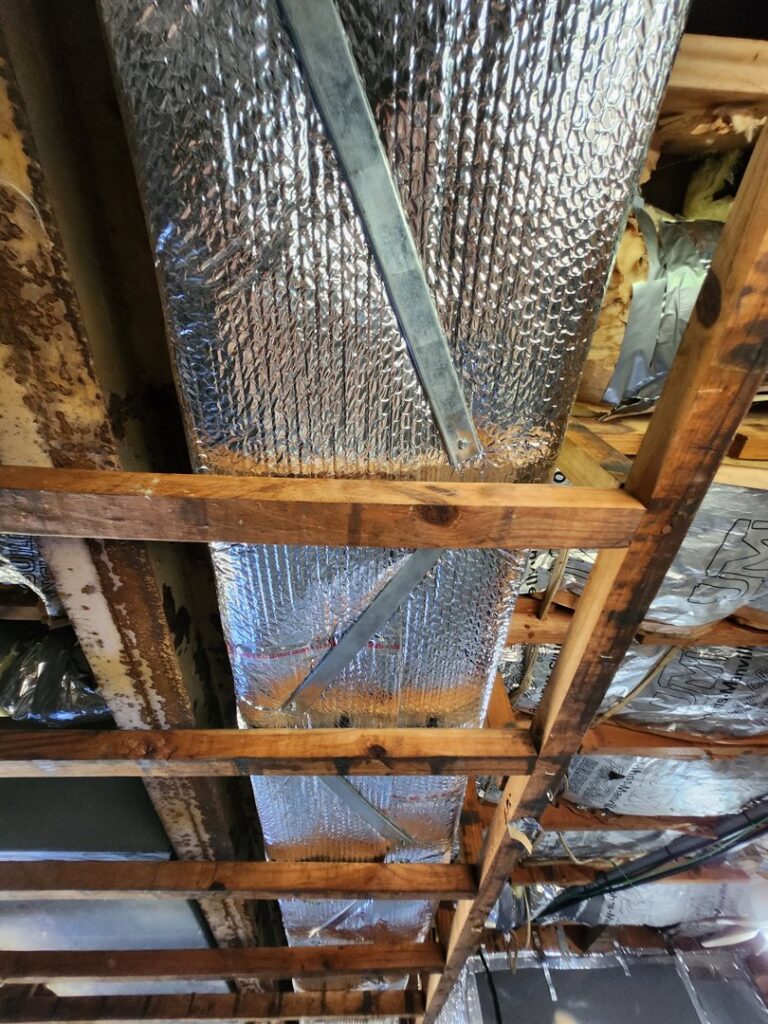 A ductwork insulation project completed by Kanawha Valley Maintenance in Charleston, WV